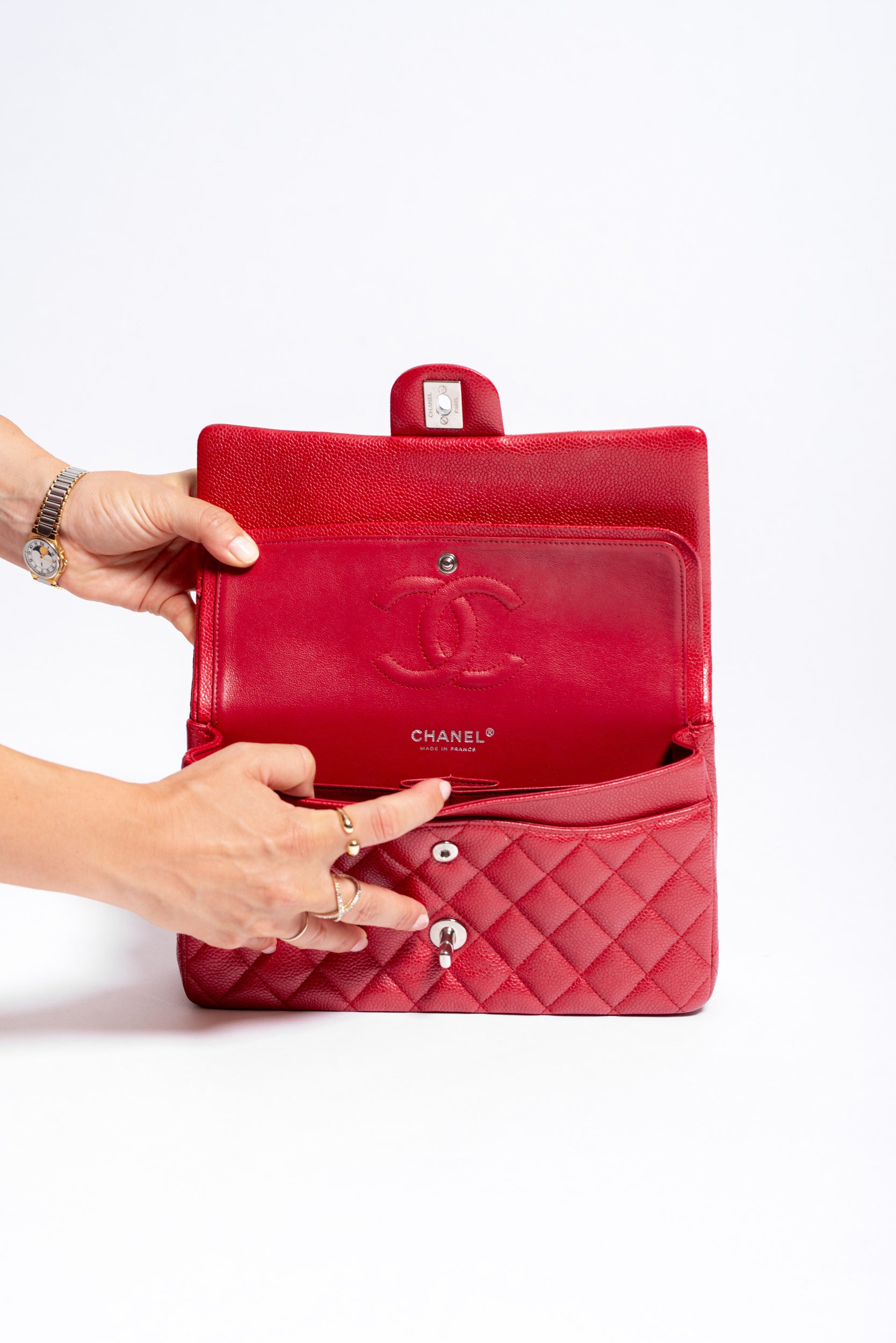 Chanel 11.12 Caviar Fragola