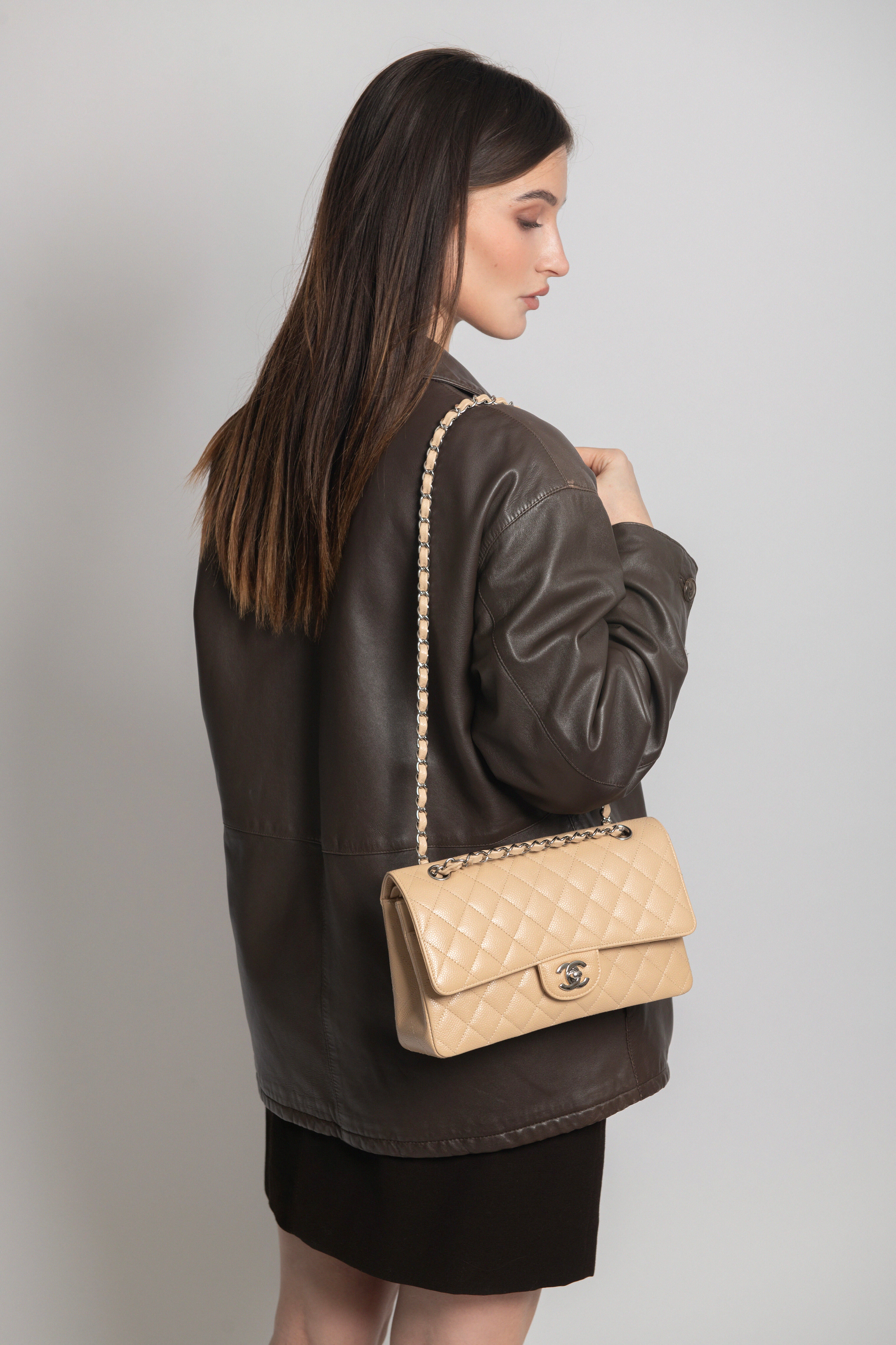 CHANEL 11.12 BEIGE CAVIAR - foto 5