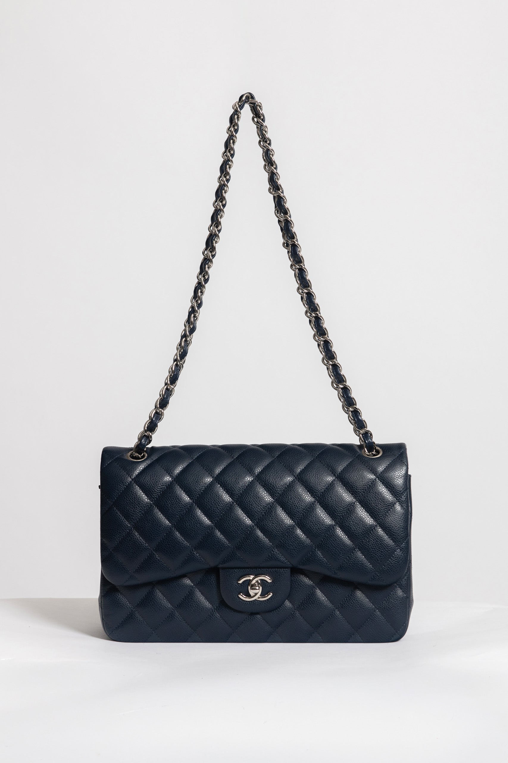 CHANEL JUMBO BLU NAVY