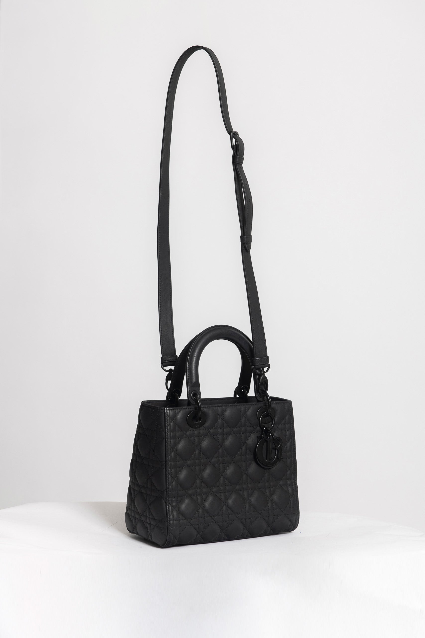 LADY DIOR MEDIUM TOTAL BLACK - foto 2