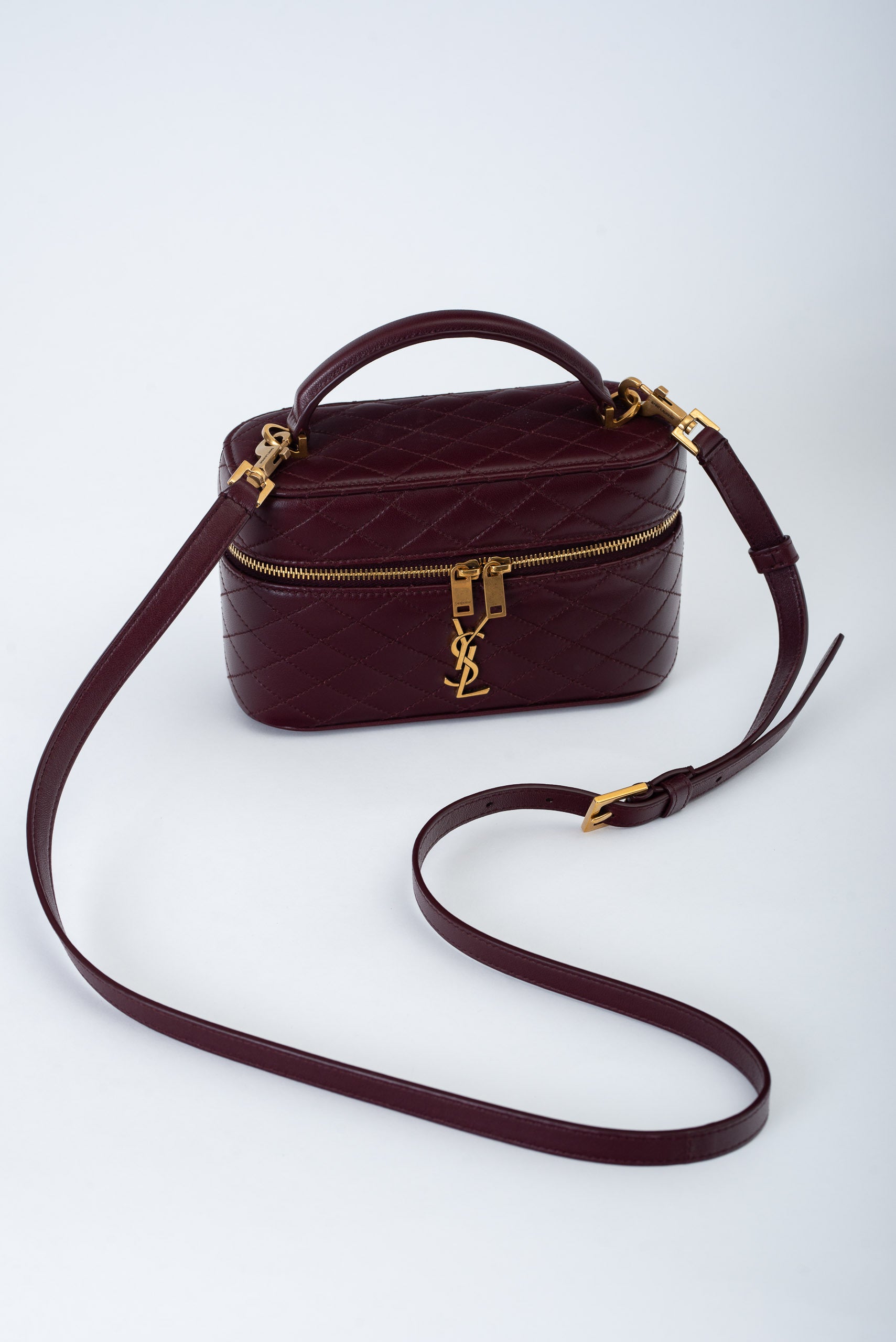Saint Laurent Gaby Vanity Burgundy - foto 4