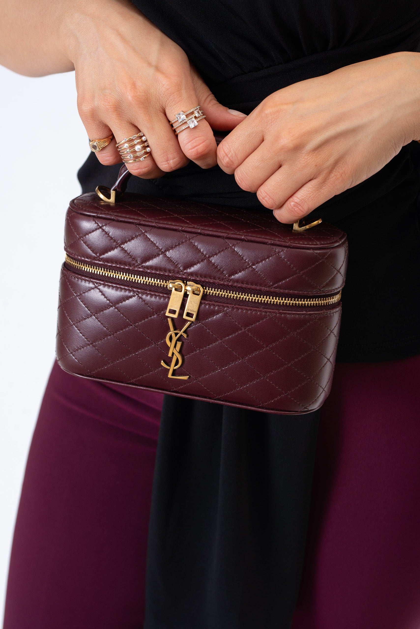 Saint Laurent Gaby Vanity Burgundy - foto 7