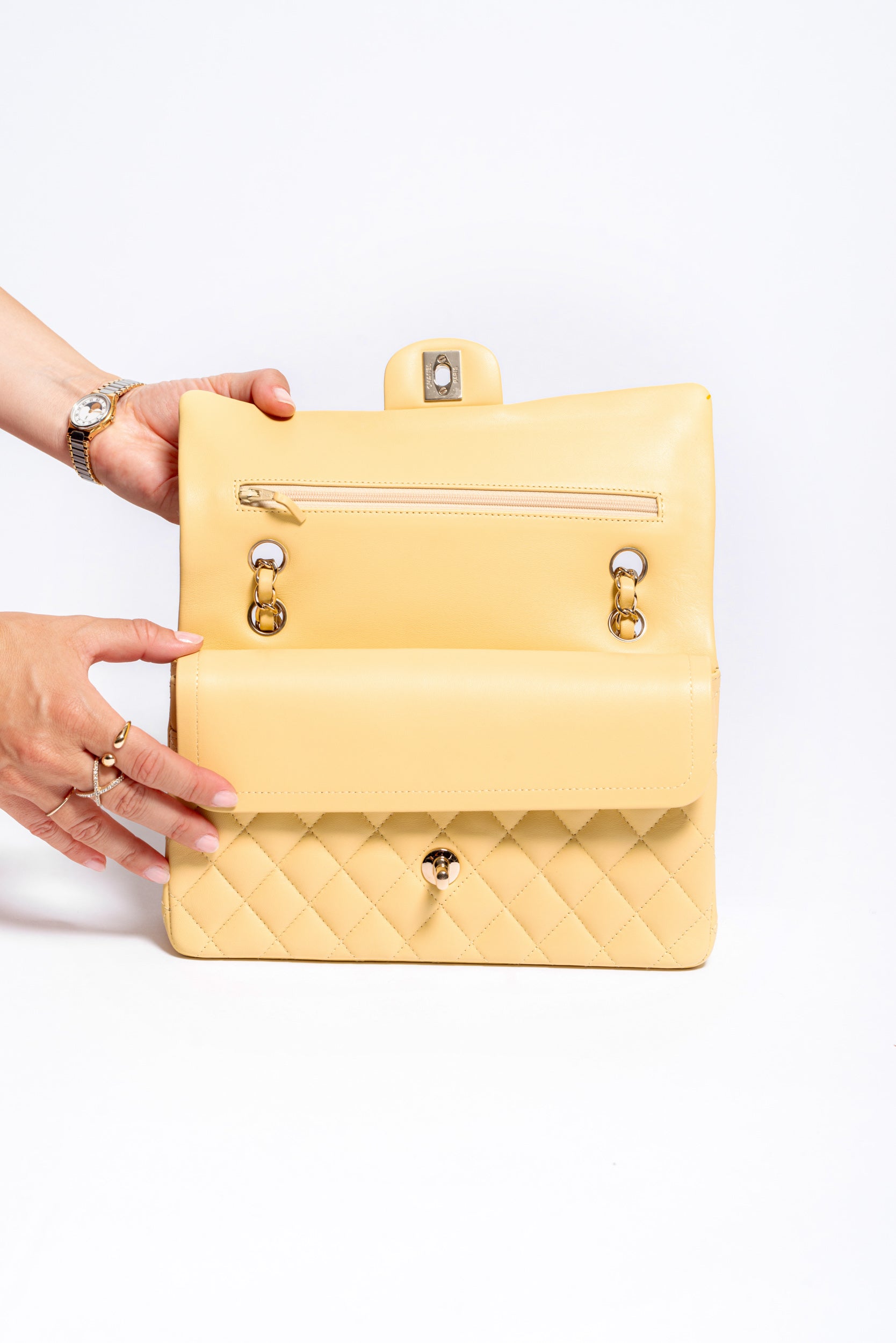 Chanel 11.12 Nappa Gialla