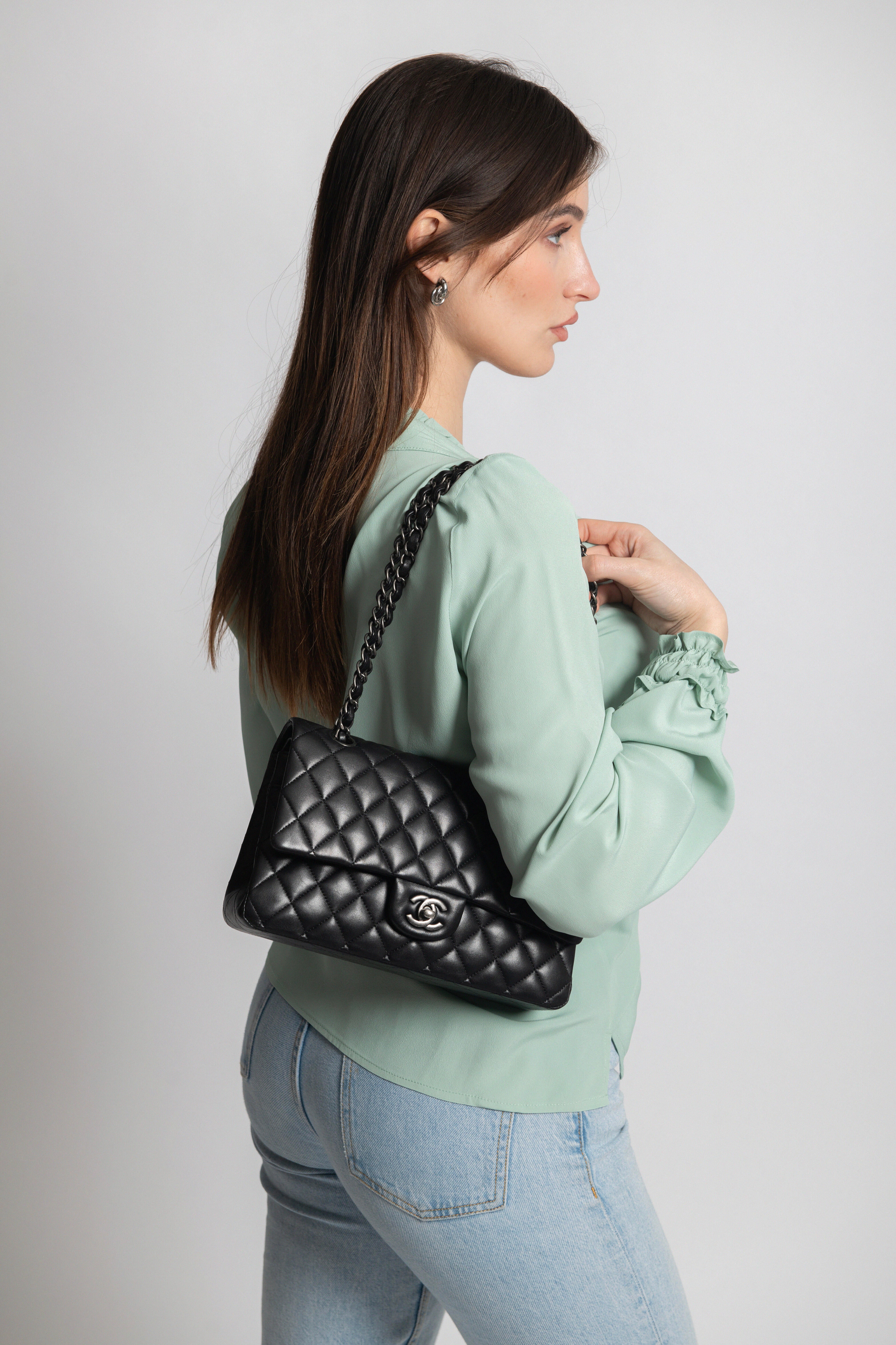 CHANEL 11.12 TOTAL BLACK - foto 7