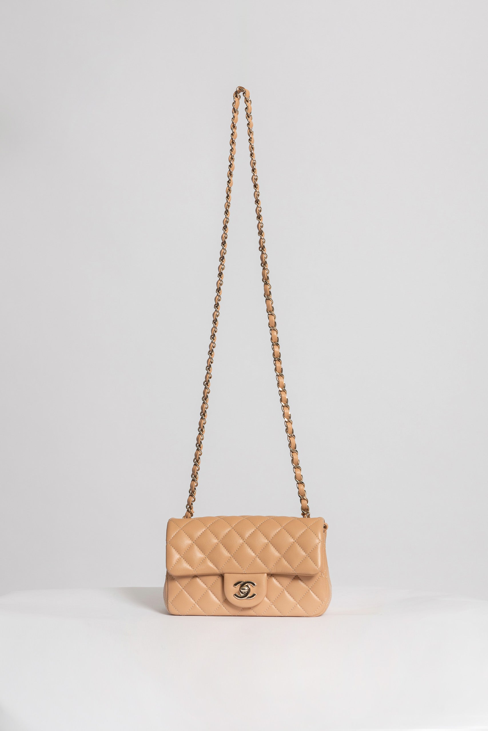 CHANEL MINI FLAP BEIGE