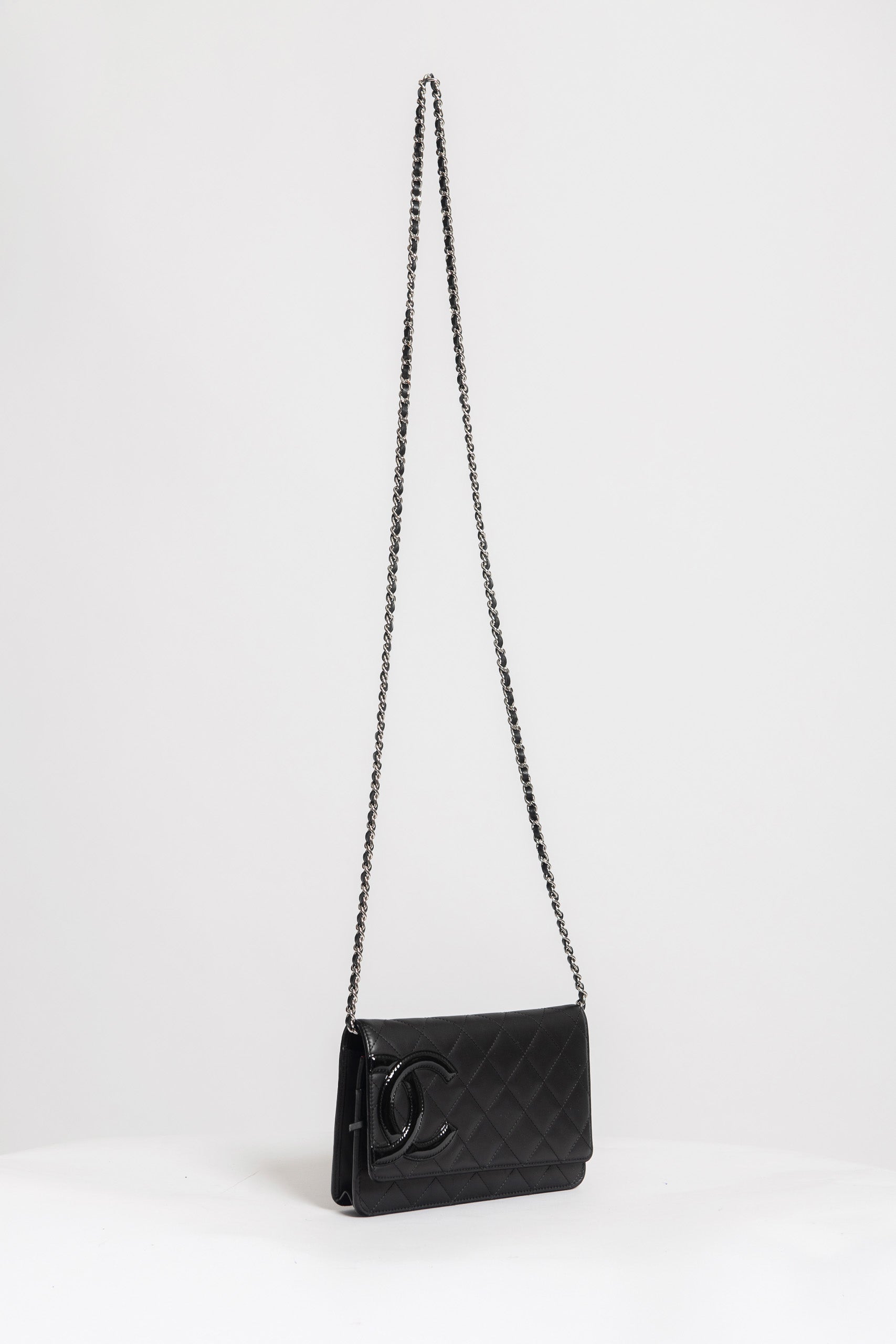 CHANEL WOC NAPPA NERO ARGENTO - foto 2