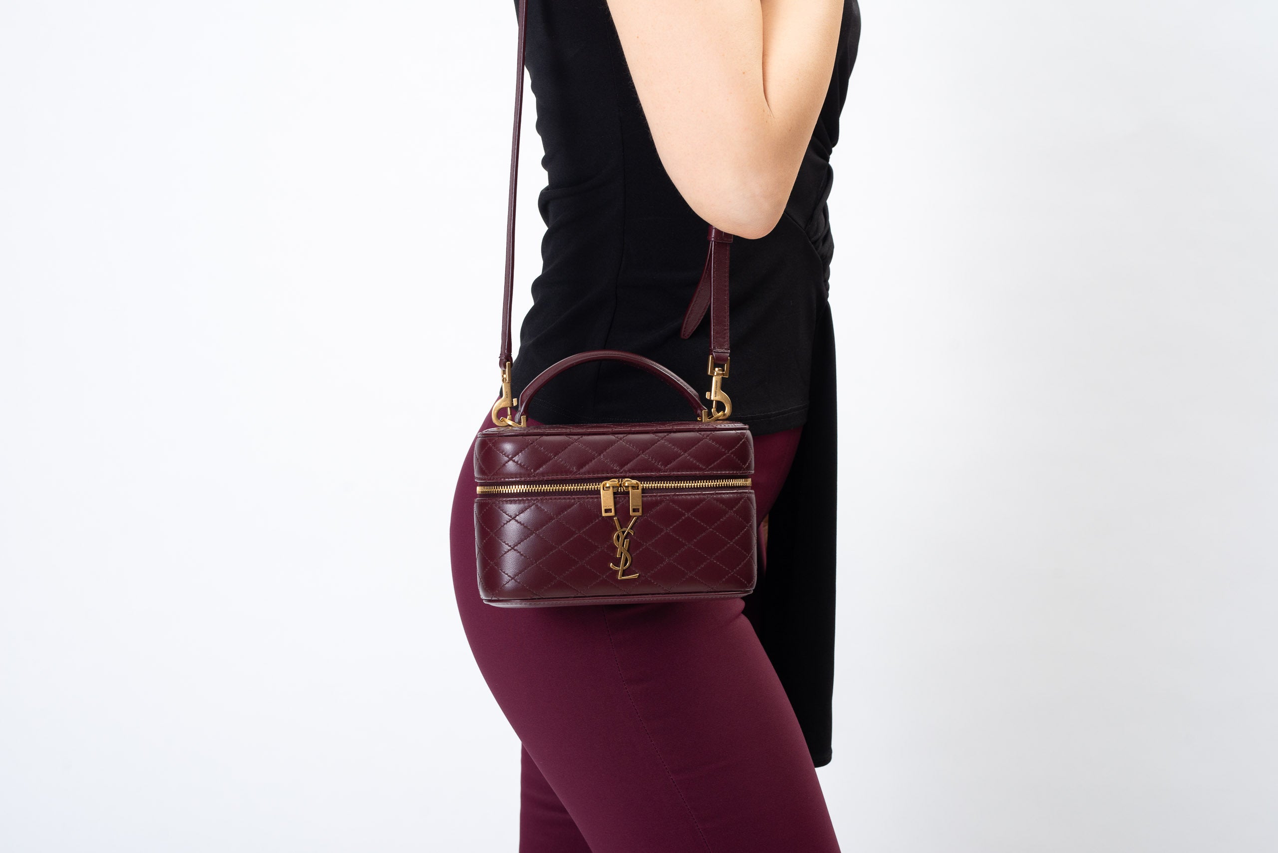 Saint Laurent Gaby Vanity Burgundy - foto 6